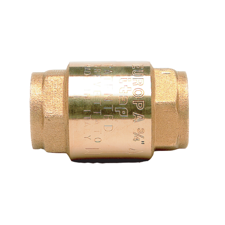 Europa Brass Spring Check Valve